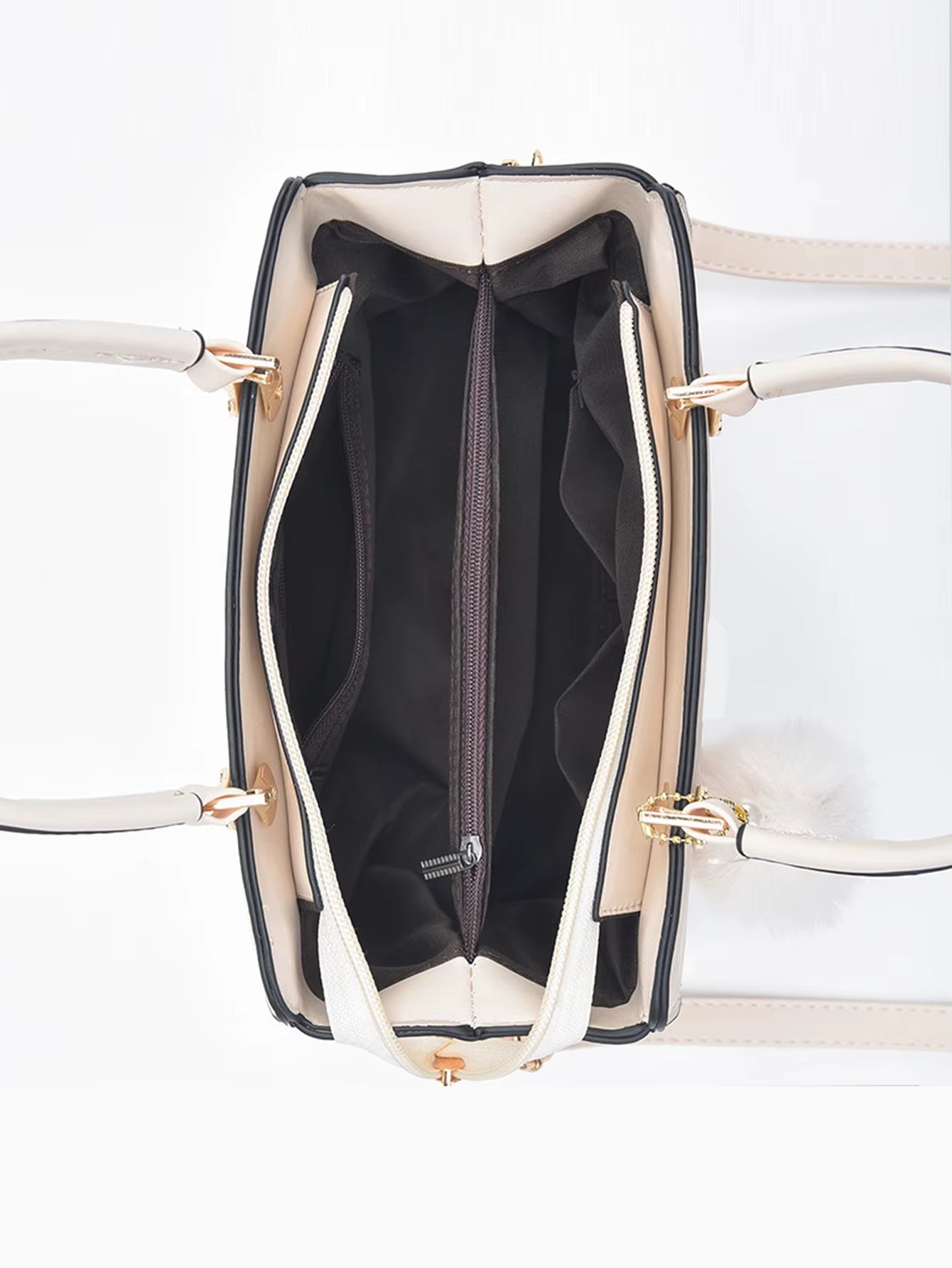 Pure Color Simple Fashion Atmospheric Women'S Handbag, the Temperament of the High-Grade All-In-One Travel Single Shoulder Cross