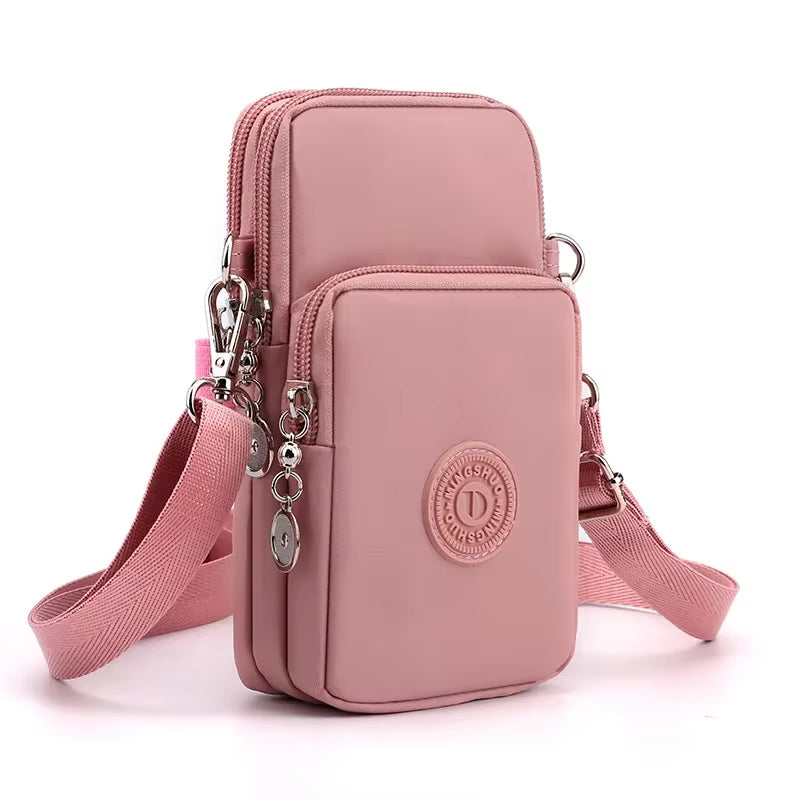Women's Nylon Mobile Phone Bag - Versatile Crossbody Wallet and Coin Purse for Travel
