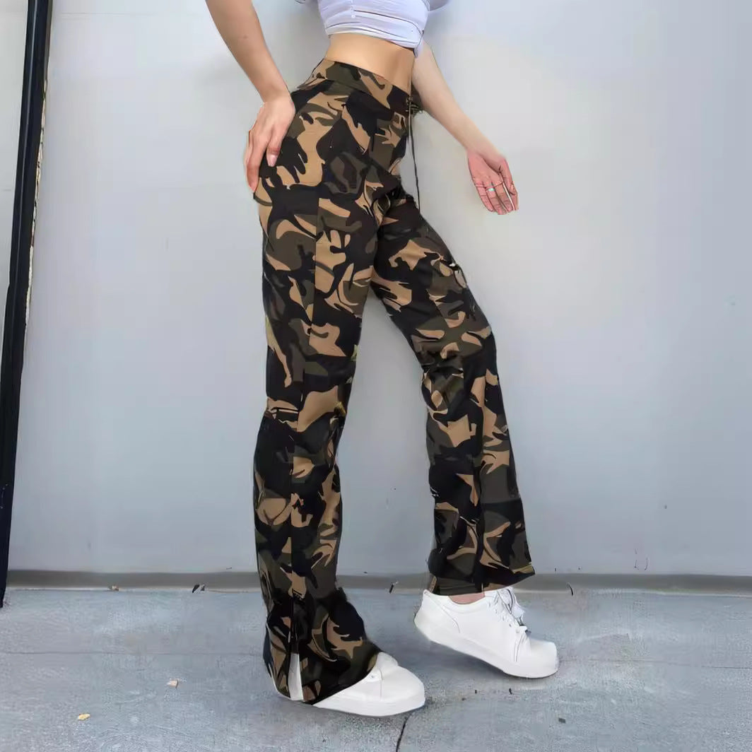 Women’s Casual Split Trousers - Street Trend Fashion