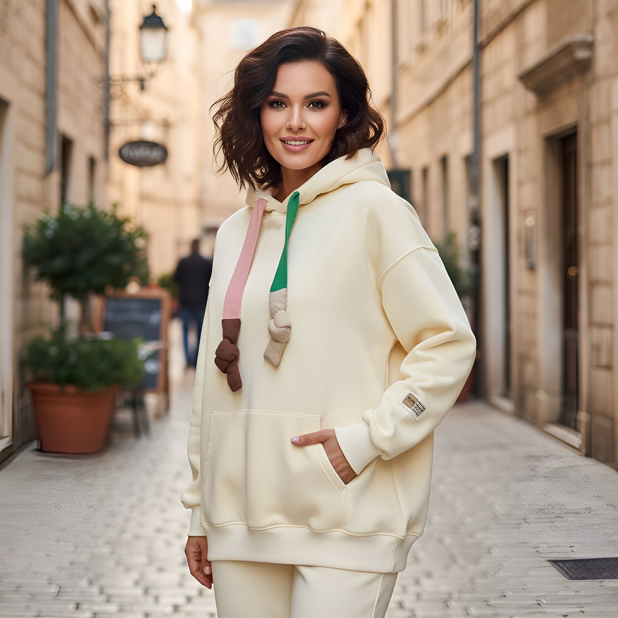 Fleece-Lined Plus Size Warm Coat for Women - Thickened Loose Sweater