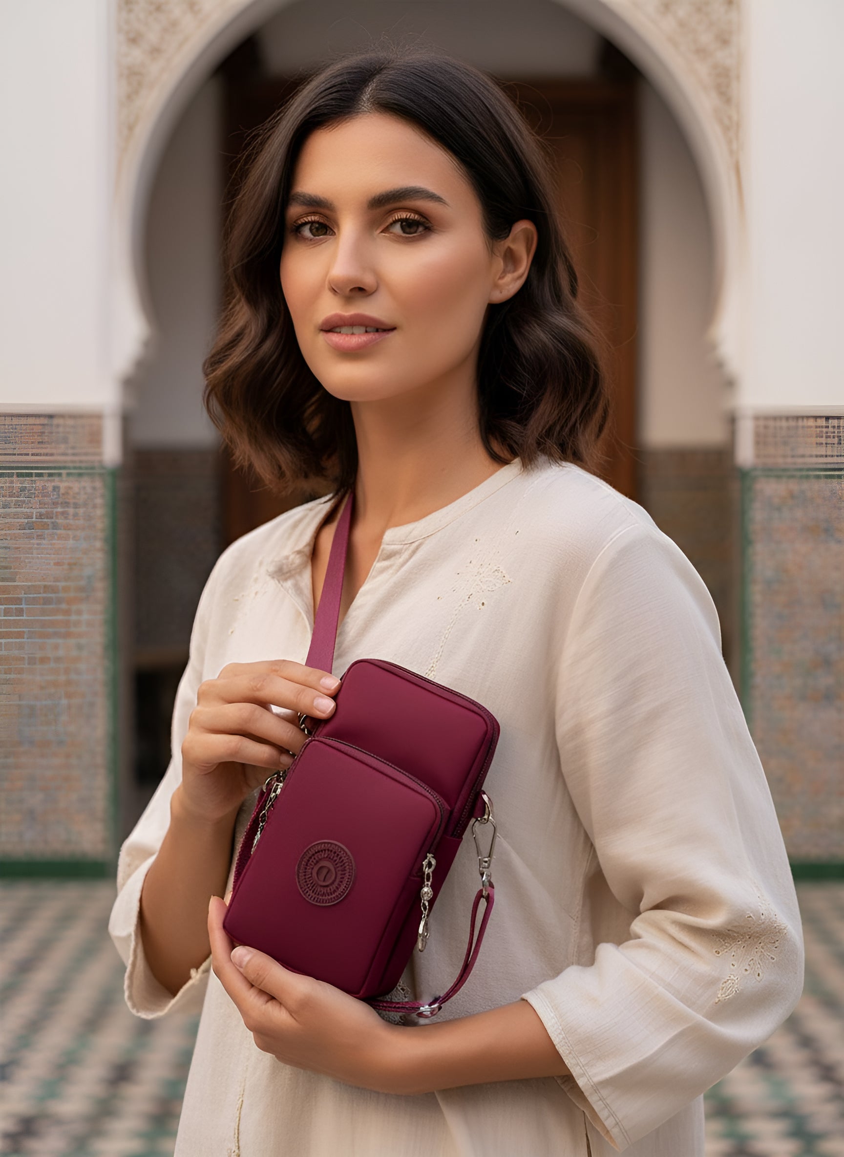 Women's Nylon Mobile Phone Bag - Versatile Crossbody Wallet and Coin Purse for Travel