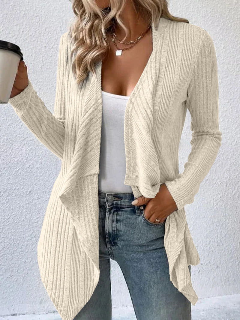Long Sleeve Cardigan Sweater for Women - Casual Wear