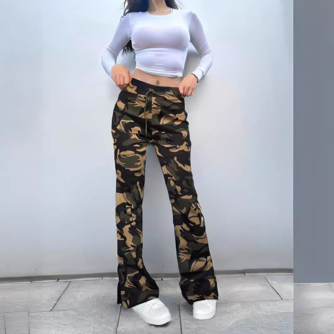 Women’s Casual Split Trousers - Street Trend Fashion