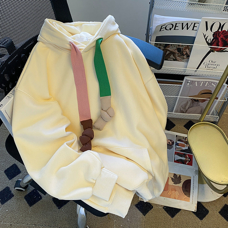 Fleece-Lined Plus Size Warm Coat for Women - Thickened Loose Sweater