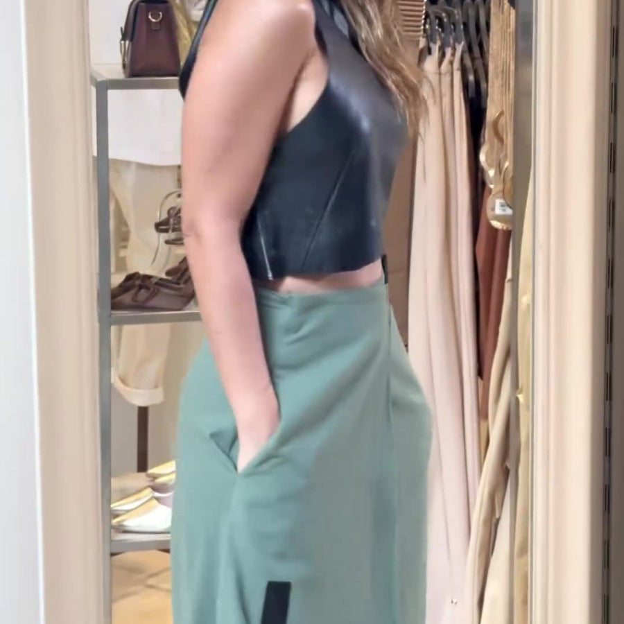 Summer New Fashion Halter Short Dress Fashionable Skirt Two-Piece Set