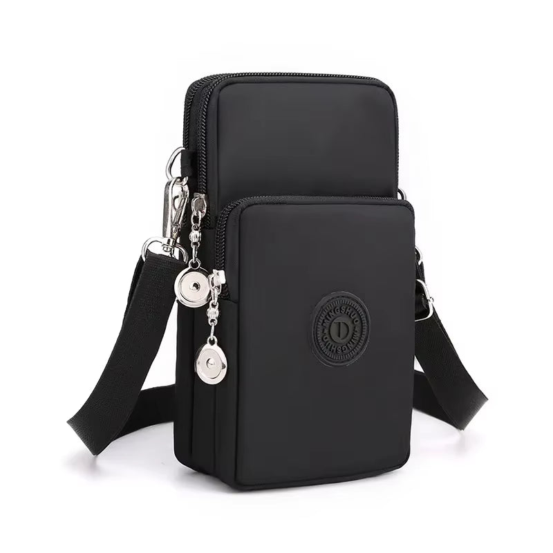 Women's Nylon Mobile Phone Bag - Versatile Crossbody Wallet and Coin Purse for Travel