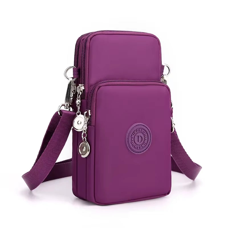 Women's Nylon Mobile Phone Bag - Versatile Crossbody Wallet and Coin Purse for Travel