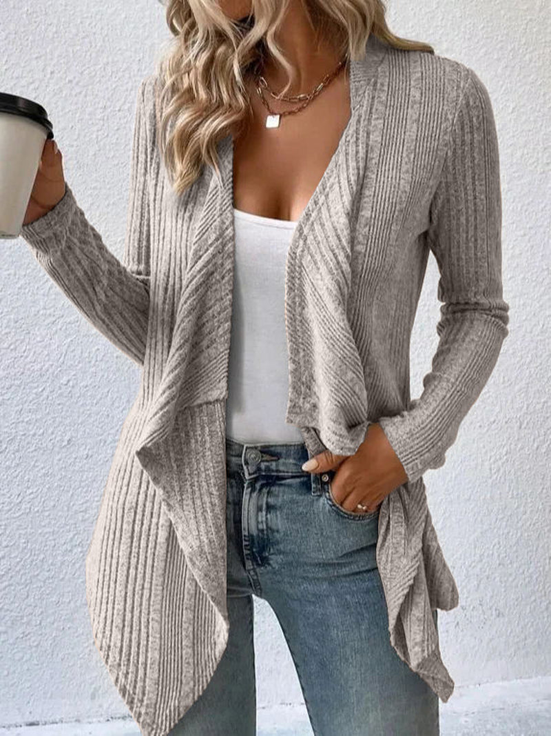 Long Sleeve Cardigan Sweater for Women - Casual Wear
