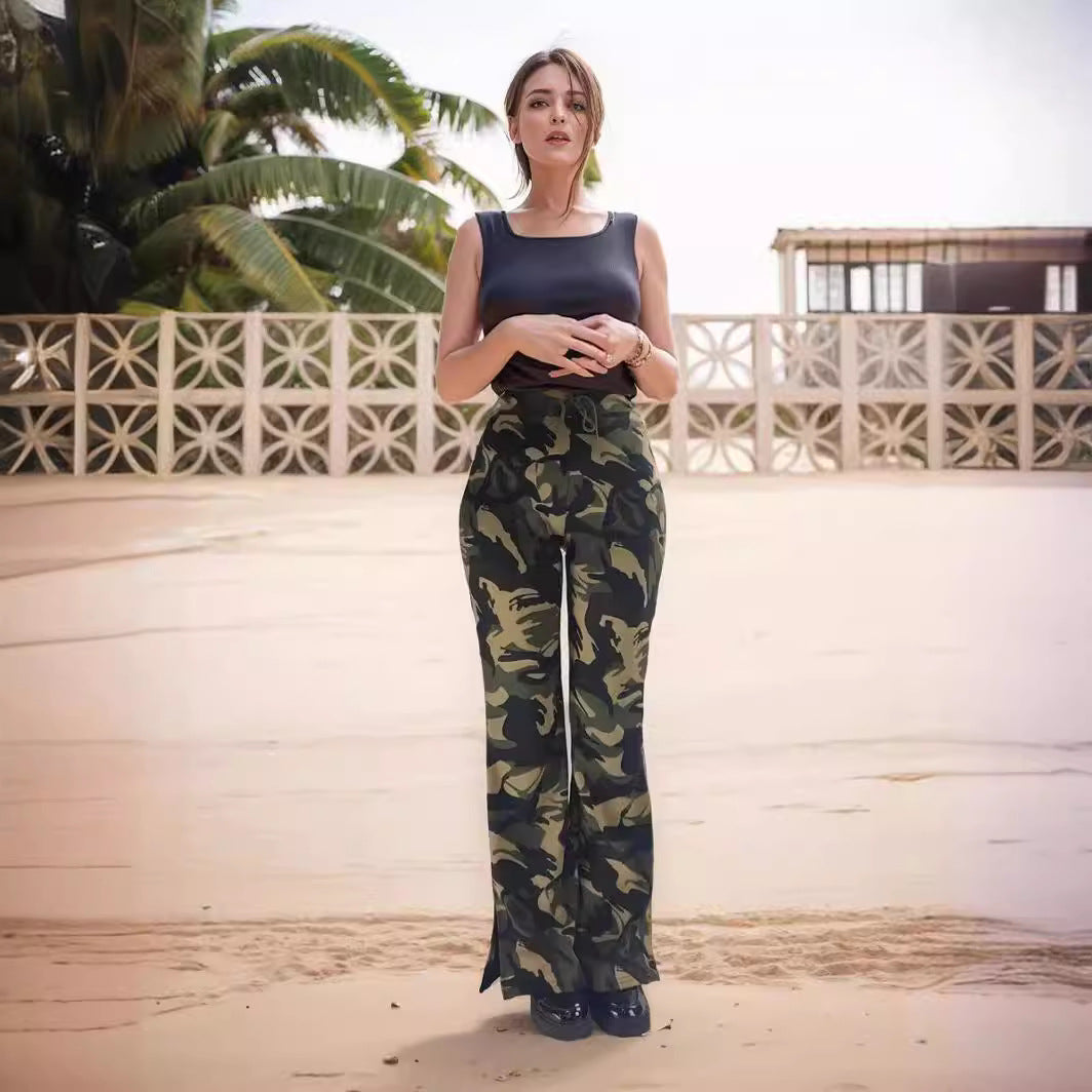 Women’s Casual Split Trousers - Street Trend Fashion