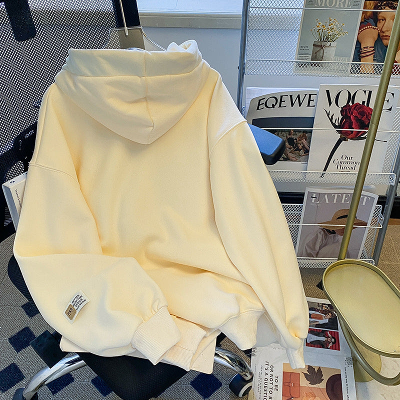 Fleece-Lined Plus Size Warm Coat for Women - Thickened Loose Sweater