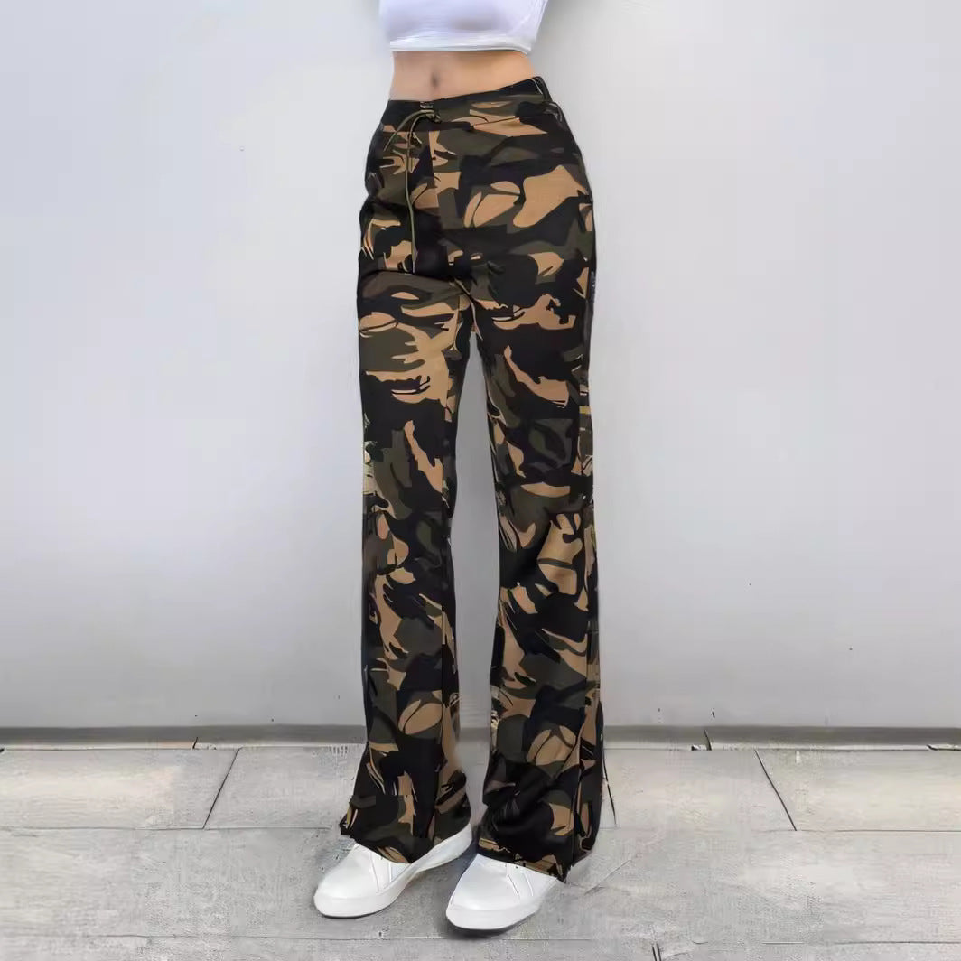 Women’s Casual Split Trousers - Street Trend Fashion