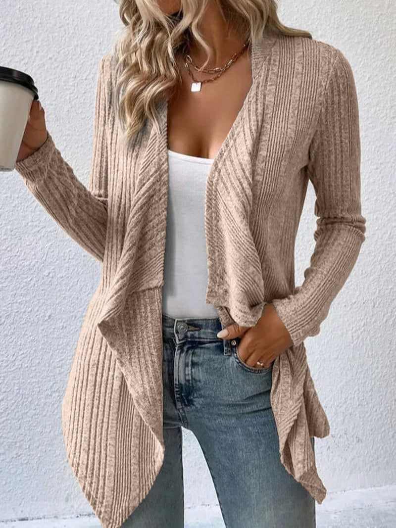 Long Sleeve Cardigan Sweater for Women - Casual Wear