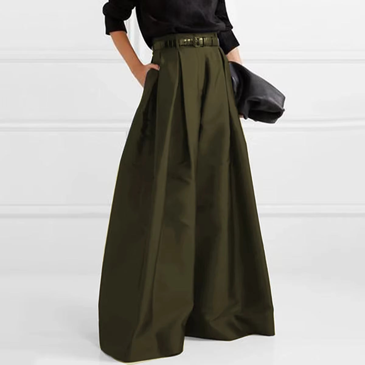 Fashion Womens Baggy Pants Summer 2025 Vintage Loose High Waisted Wide Leg Black Trousers for Female Clothing Oversize

Introducing our Women's Vintage High-Waisted Wide-Leg Trousers, the perfect blend of style and comfort for the modern woman. Crafted from high-quality polyester, these trousers feature a loose fit and wide-leg design that provides both elegance and ease of movement. The high-waisted silhouette accentuates the waist while offering a flattering look for various body types. Ideal for a multit